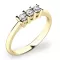 Zásnubný prsteň žlté zlato 585/1000 prírodný diamant 0,135 ct G/SI ZP-10848D-ZL