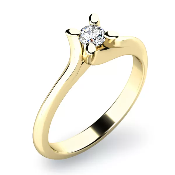 Zásnubný prsteň s diamantom ZP-10806D-ZL