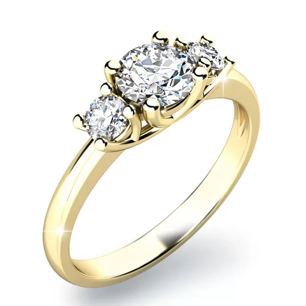 Zásnubný prsteň s diamantmi ZP-10803D-ZL