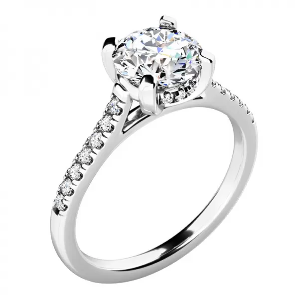 Dámsky prsteň prírodný diamant 1,10 ct 10962-B-DIA