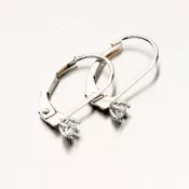 Dámske klopové náušnice zo žltého zlata 585 52DZ-8020B-KL