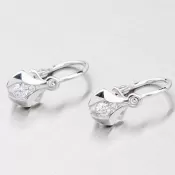 Detské náušnice s bielym zirkónom 52DN-2224BB