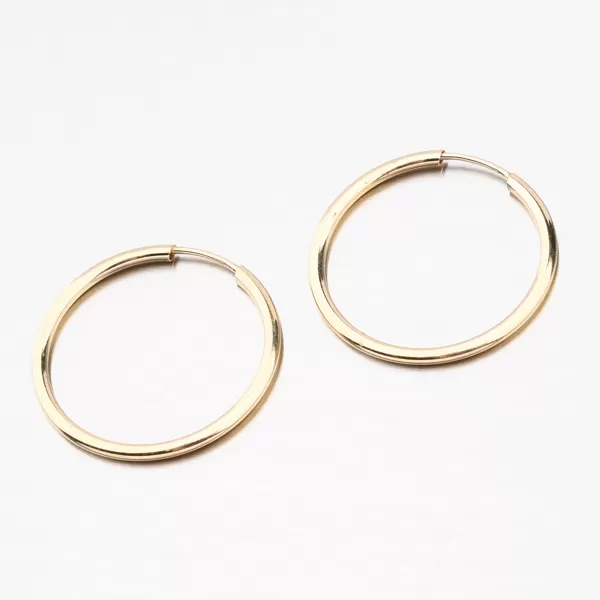 Kruhy zo žltého zlata 20 mm 12-051-01