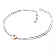 Dámsky náramok žlté zlato 585/1000 prírodný diamant 0,055 ct G/SI 10911-NR02-BCV