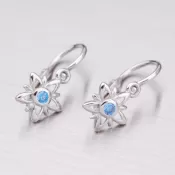 Detské náušničky z bieleho zlata 52DN-1996BM