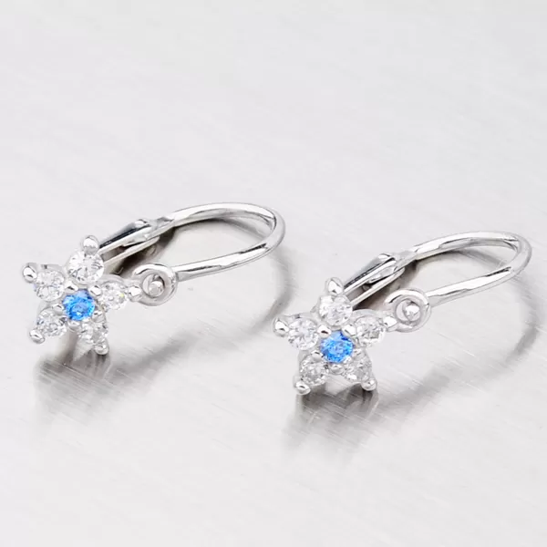 Detské náušnice z bieleho zlata 52DN-2118BMB