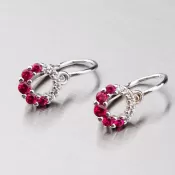 Detské náušnice so zirkónmi 52DN-2154BBC