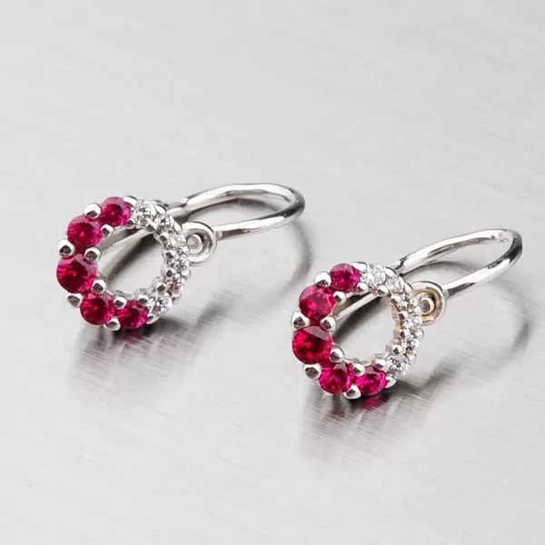 Detské náušnice so zirkónmi 52DN-2154BBC