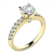 Zásnubný prsteň žlté zlato 585/1000 prírodný diamant 1.170 ct G/SI ZP-10959-ZL-DIA