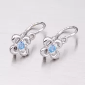 Náušnice z bieleho zlata 52DN-2013BM