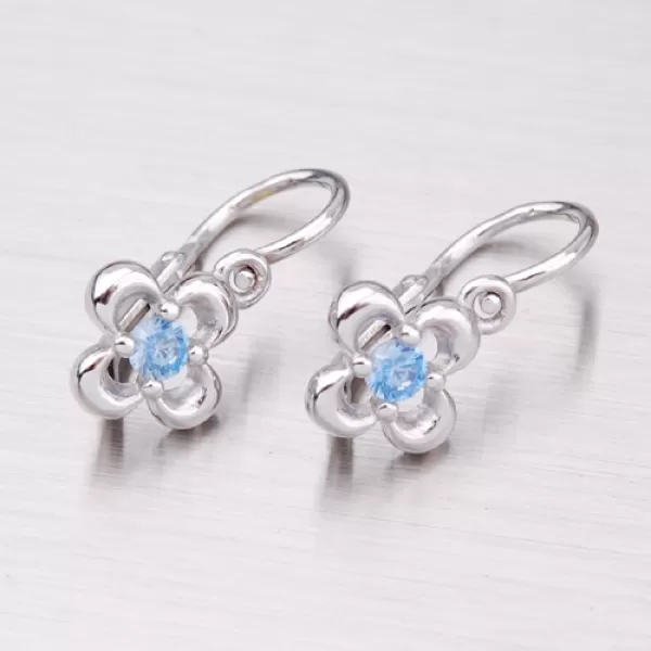 Náušnice z bieleho zlata 52DN-2013BM