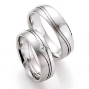 Snubné prstene s diamantom SP-520