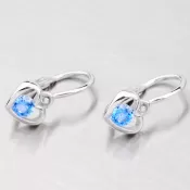 Náušnice srdca so zirkónom 52DN-1943BM