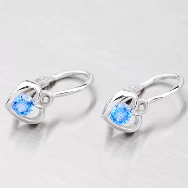 Náušnice srdca so zirkónom 52DN-1943BM