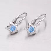 Detské náušničky z bieleho zlata 52DN-1942BM