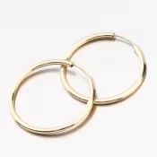 Kruhy zo žltého zlata 20 mm 12-051-01