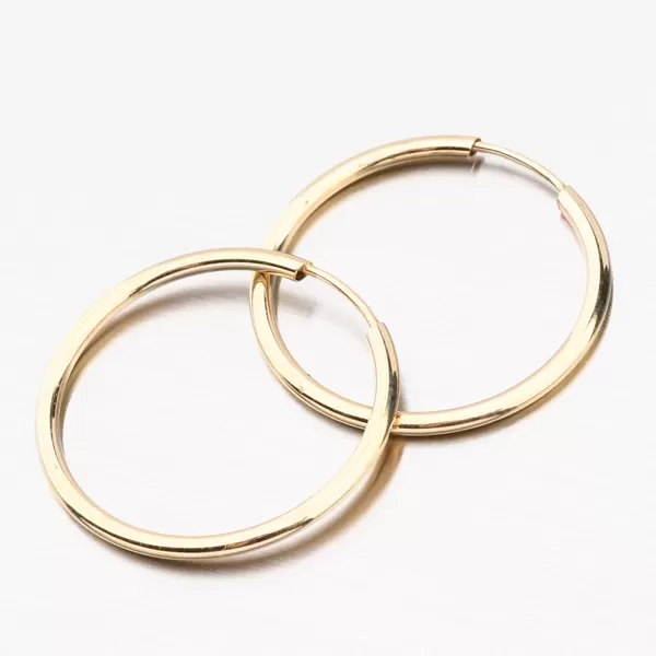 Kruhy zo žltého zlata 20 mm 12-051-01