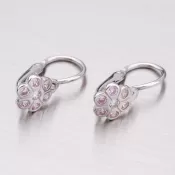 Detské náušnice z bieleho zlata 52DN-1737BR