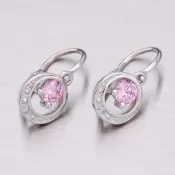 Náušnice z bieleho zlata 52DN-1997BRB