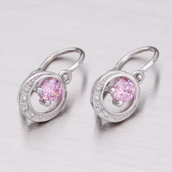 Náušnice z bieleho zlata 52DN-1997BRB