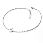 Dámsky náramok biele zlato 585/1000 prírodný diamant 0,055 ct šampanské 10911-NR01-B-Champ