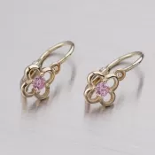 Náušnice zo žltého zlata 52DN-1944ZR