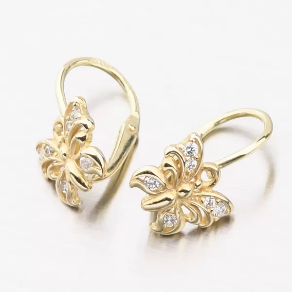 Motýliky - detské náušnice so zirkónmi 52DN-2226ZB