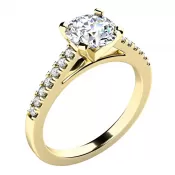 Dámsky prsteň prírodný diamant 1,04 ct G/SI 10960-ZL-DIA