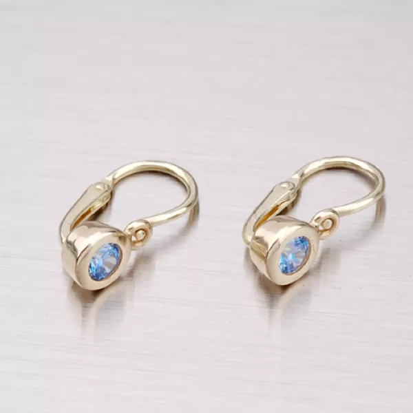 Detské náušnice so zirkónmi 52DN-1537ZM