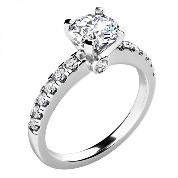 Luxusný prsteň s diamantmi 10959-B-DIA