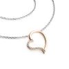 Dámsky náhrdelník prírodný diamant 0,082 ct G/SI srdce 10948-NH01-CVB