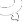 Dámsky náhrdelník z bieleho zlata 585/1000 prírodný diamant 0,082 ct G/SI srdce s v bielom 10948-NH01-B