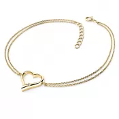 Náramok so srdiečkom a briliantom 10917-NR02-ZL