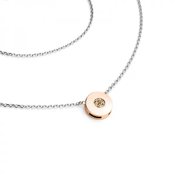 Dámsky náhrdelník prírodný diamant 0,055 ct champagne briliant 10911-NH01-BCV-Champ