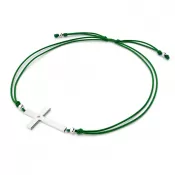 Dámsky náramok prírodný diamant 0,006 ct šnúrový kríž so šampanským 10947-NRS-ZEL-B-Champ