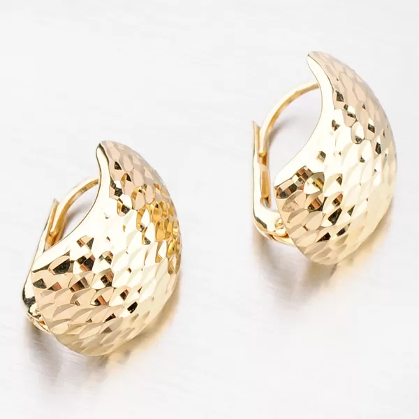 Dámske náušnice žlté zlato 585 12-666