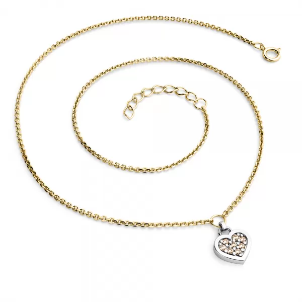 Zlatíčko so srdcom s šampanskými briliantmi 10881-nh01a-zlb-champ