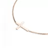 Diamantový náhrdelník s krížikom z ružového zlata 10947-NH01-CV