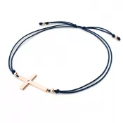 Dámsky náramok prírodný diamant 0,006 ct G/SI šnúrkový krížik 10947-NRS-MOD-CV-DIA