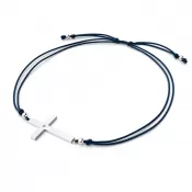 Dámsky náramok prírodný diamant 0,006 ct G/SI šnúrkový krížik 10947-NRS-MOD-B-DIA