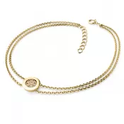 Dámsky náramok prírodný diamant 0,084 ct šampanské brilianty 10902-NR02-ZL-Champ