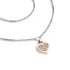 Náhrdelník so srdcom s brilantným 10881-NH01A-CVB