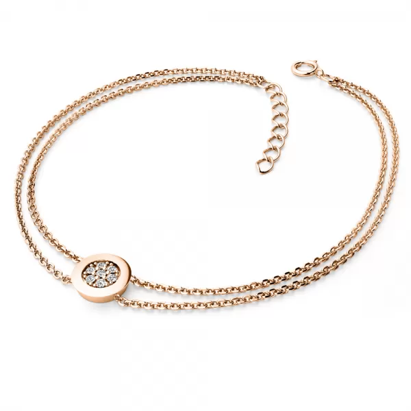 Dámsky náramok prírodný diamant 0,084 ct G/SI brilianty 10902-NR02-CV