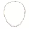 Perlový náhrdelník z odstupňovaných pravých riečnych perál biely 22040.1
