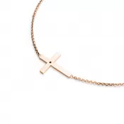 Čierny diamantový krížový náhrdelník 10947-NH01-CV-Black