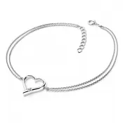 Náramok so srdiečkom a briliantom 10917-NR02-B