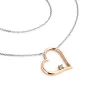 Dámsky prírodný diamantový náhrdelník s diamantovým srdcom 0,027 ct G/SI – 10875-NH01-BCV
