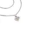 Náhrdelník z bieleho zlata so srdiečkami so brilancami 10881-NH01A-B-Champ