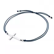 Dámsky náramok prírodný diamant 0,006 ct šnúrový kríž so šampanským 10947-NRS-MOD-B-Champ