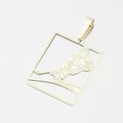 Zlatý prívesok hokejista PAMŠ-130221